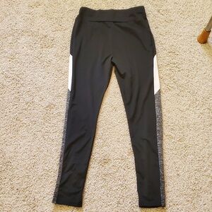 SHEIN Black White Athletic Leisure Leggings Size Medium NEW